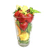 Strawberry Caprese Green Smoothie Ingredients - Strawberry Smoothie - Strawberry Spinach Smoothie - Frozen Garden